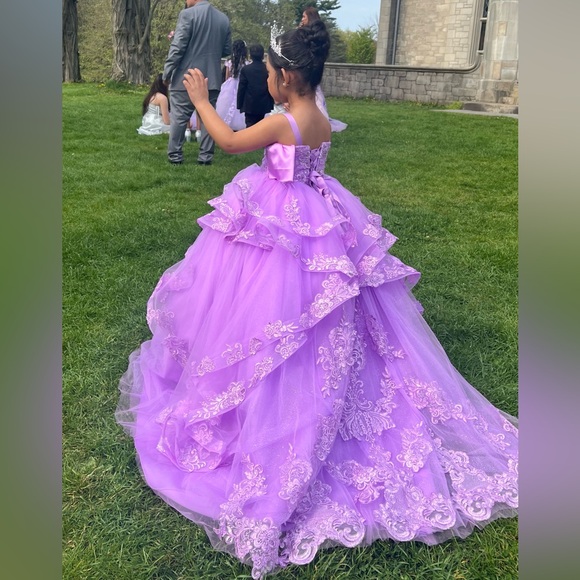 Custom Made Mini quinceañera (princess) dress. - Picture 1 of 4